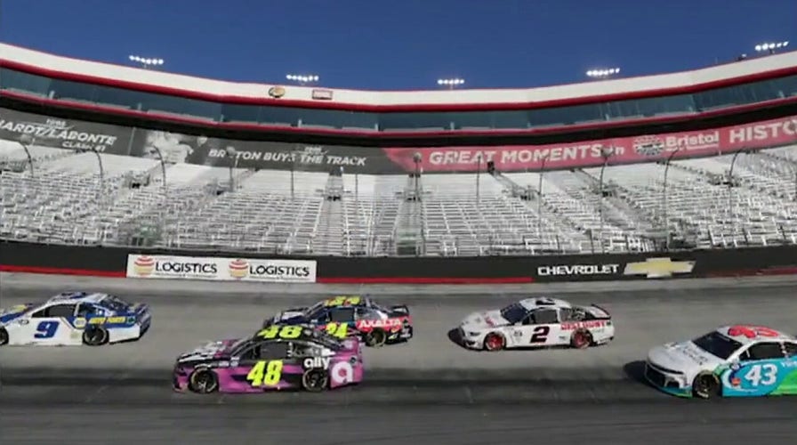 NASCAR fans return to the stands for the GEICO 500