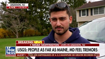 Lebanon, NJ resident describes the feeling of 4.8 magnitude earthquake