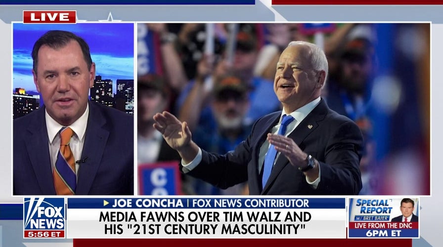 Joe Concha calls out 'weird' DNC as media touts Tim Walz for his '21st century masculinity'