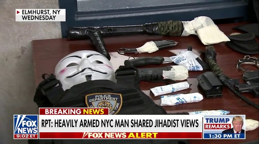 Weapons arsenal found in NYC man’s car amid increased terror threat