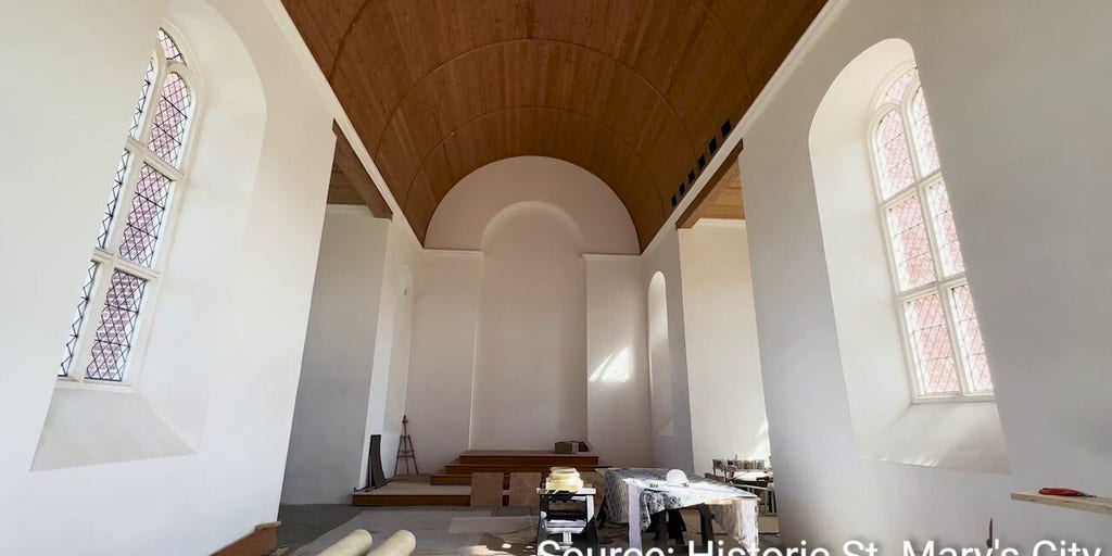 SEE IT: Historic Brick Chapel in St. Mary's City prepares for its opening