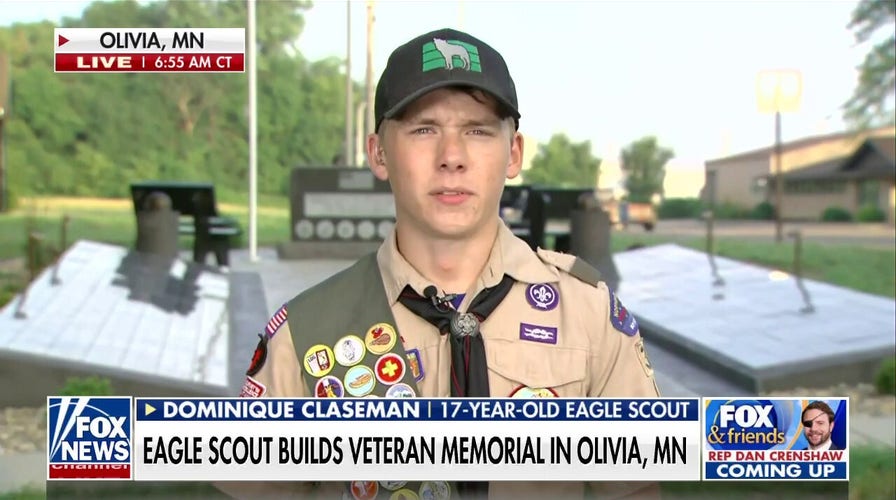 Minnesota teen hailed a ‘hometown hero’ after raising $70k for veteran memorial