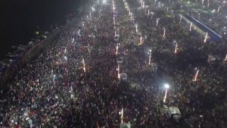 Drone shows massive crowds arriving for holy dip at India's Maha Kumbh Mela - Fox News