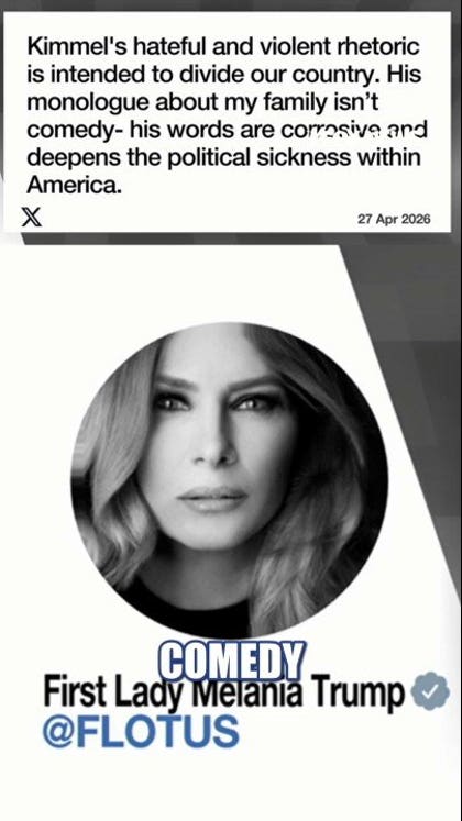 BREAKING: Melania Trump calls on ABC to 'take a stand' on Kimmel