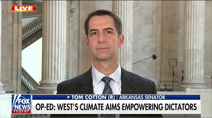 Sen. Cotton: Biden climate agenda is an ideological war: 'They want high gas prices' 