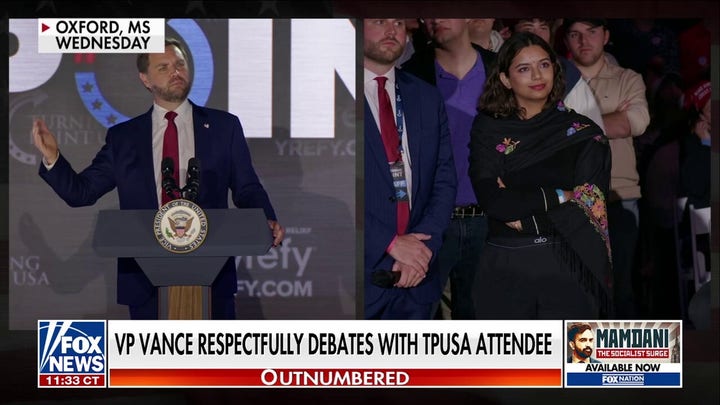 JD Vance touted for 'respectful' debate at Turning Point USA event: 'Power to him'