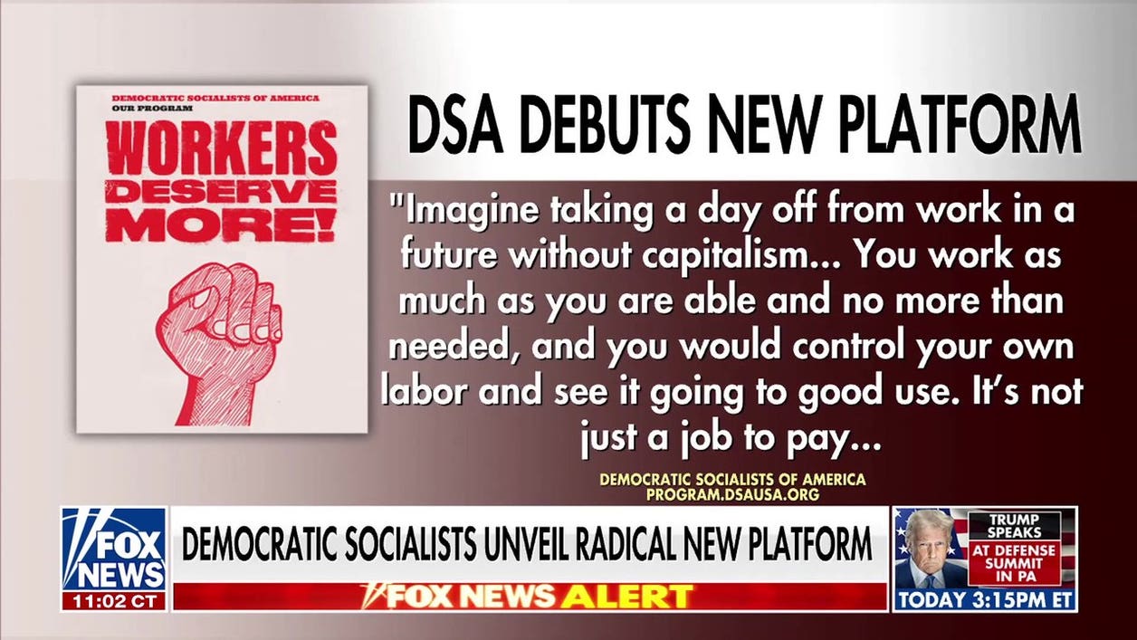 DSA platform: No Senate, no president, no bills