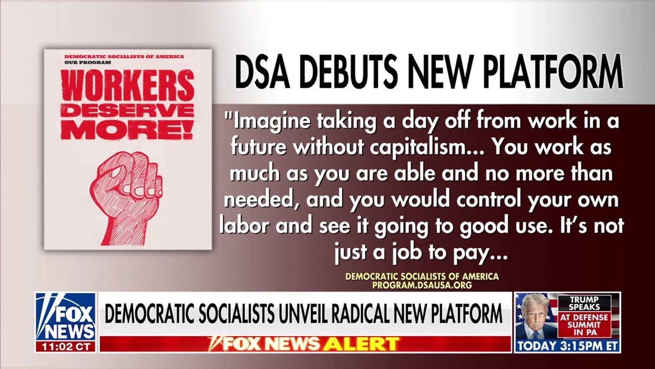 DSA platform: No Senate, no president, no bills