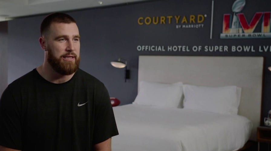 Travis Kelce shows off suite inside SoFi Stadium
