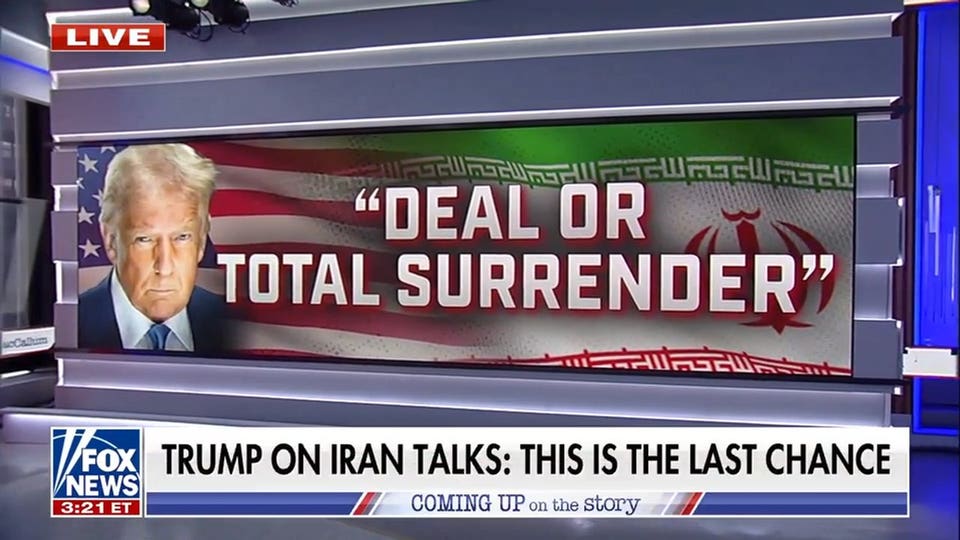 Trump gives Iran one last chance: Make a deal or face ‘no surrender’