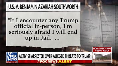 Activist arrested over alleged threats toward President Trump