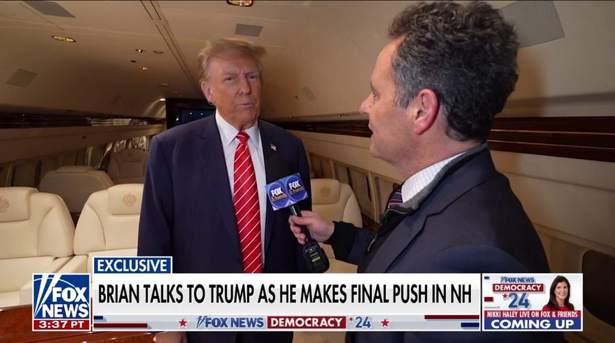 'Fox & Friends' goes inside the Trump campaign plane as candidates make final push in New Hampshire