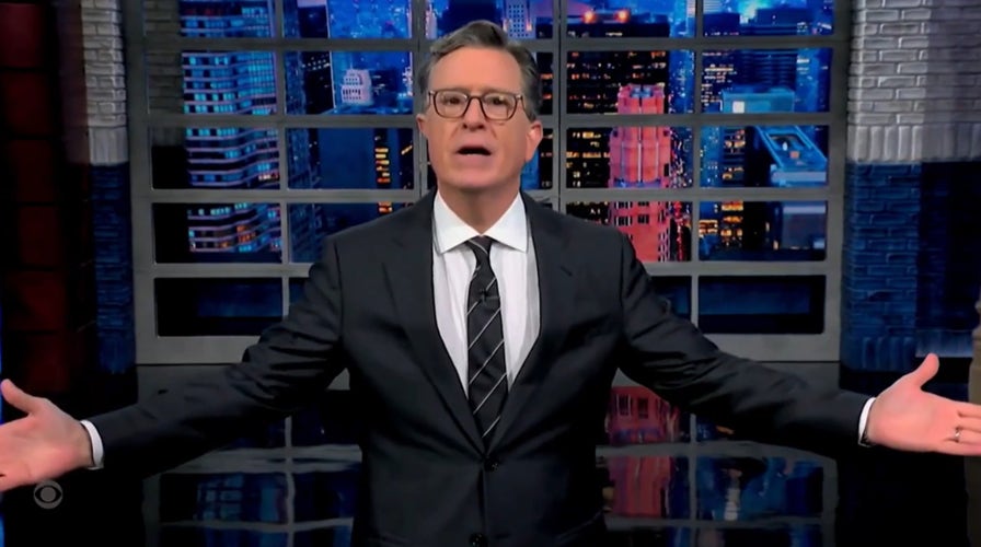 Stephen Colbert reacts to the news of ABC suspending Jimmy Kimmel's late night show