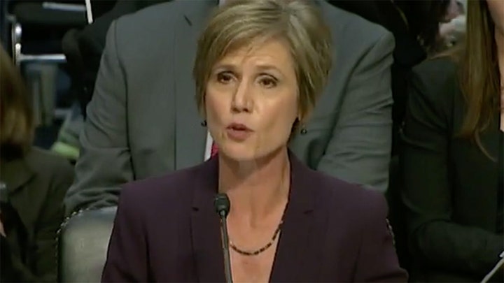 Former Deputy Attorney General Sally Yates testifies at Senate Judiciary Committee hearing