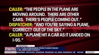 911 audio released after plane crashes on Florida Highway
