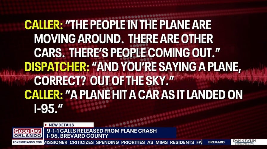 911 audio released aft level crashes connected Florida Highway