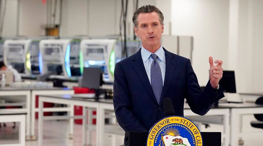 California Gov. Gavin Newsom fights for his political life