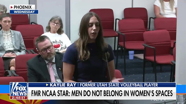 Democratic senator clashes with volleyball star fighting to keep men out of women’s sports