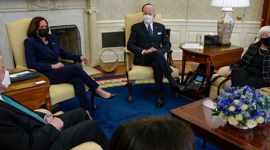 Biden tries to keep focus on economy during Trump impeachment trial