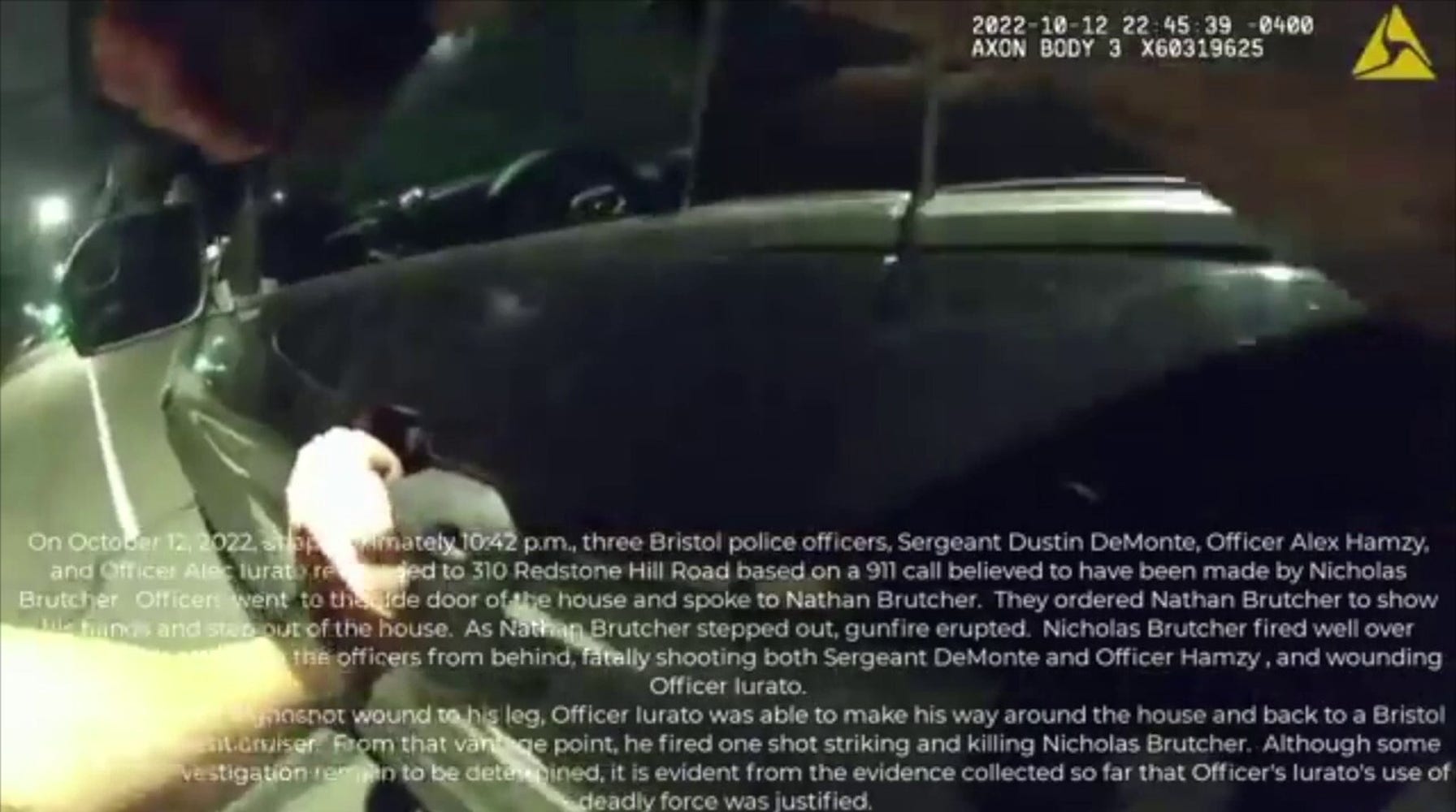 Connecticut Police Body Cam Captures Officer's Heroic Shot that Ended Deadly Ambush