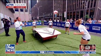 Brian Kilmeade plays Teqball ahead of Women’s World Cup
