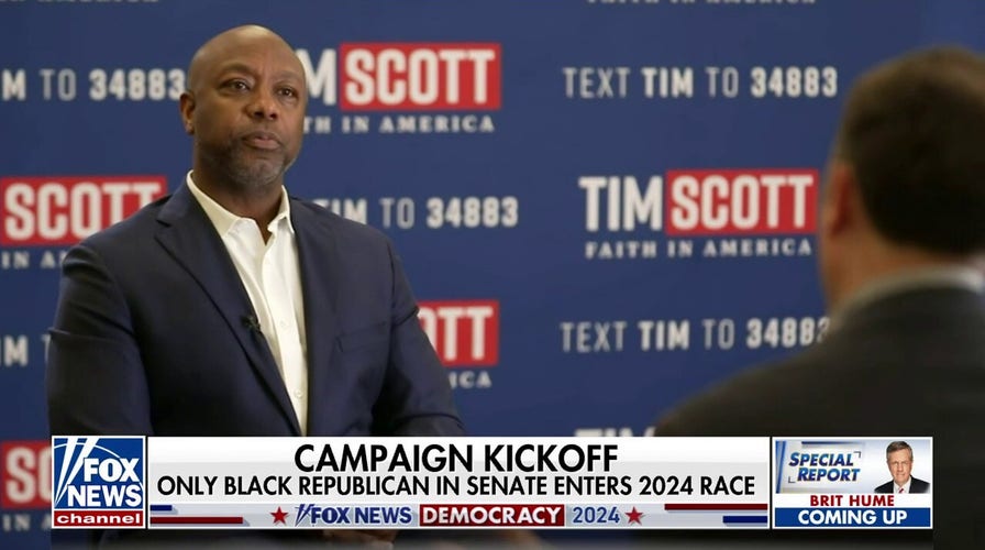 Sen. Tim Scott throws his hat into the ring for president