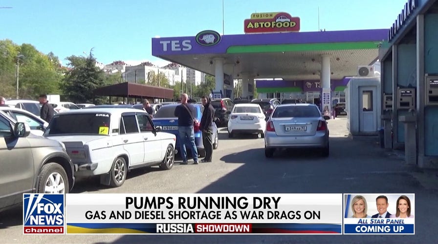 Russian gas stations have dry pumps as the nation faces a gas crisis