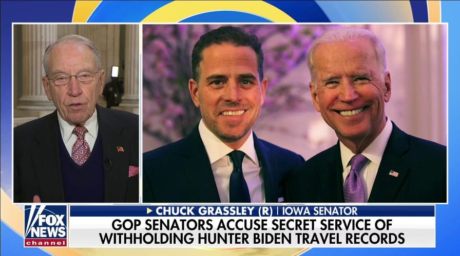 Hunter Biden travel logs given to GOP senators were heavily redacted, missing years: Chuck Grassley
