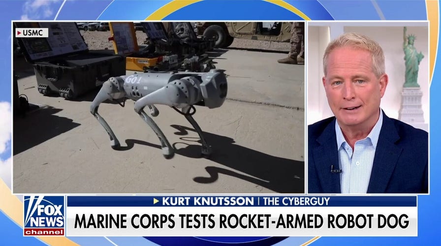 Marine Corps tests rocket-armored robot dog