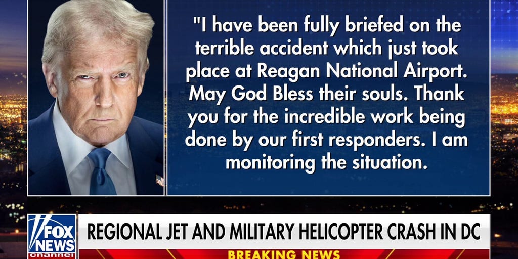 Trump releases statement on ‘terrible accident’ at Reagan airport