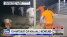 Stunning video shows New Orleans inmates escaping through hole in cell wall