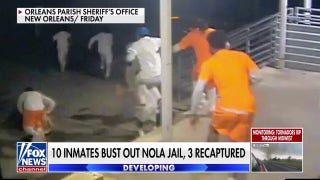Stunning video shows New Orleans inmates escaping through hole in cell wall