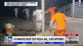 Stunning video shows New Orleans inmates escaping through hole in cell wall