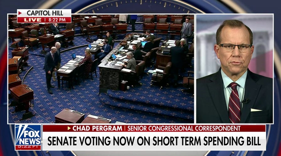 Senate votes on short-term spending bill