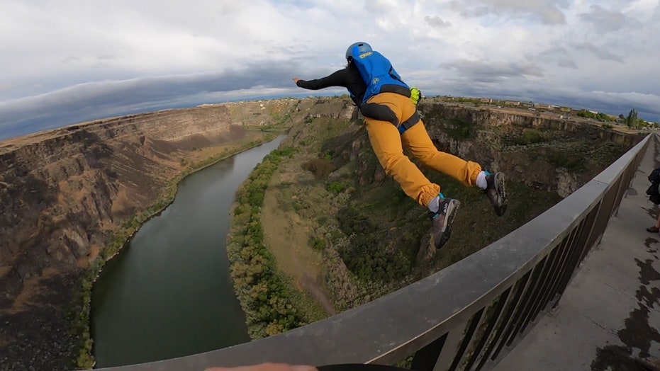 Idaho Base jumpers rebuff regulation, control fear when leaping off 500 foot bridge
