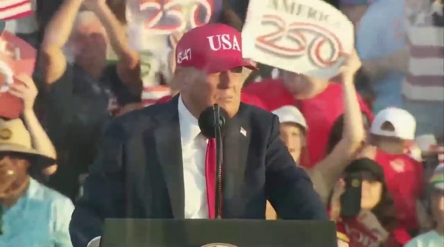 Trump launches the nation's birthday celebration at the Salute to America event in Iowa