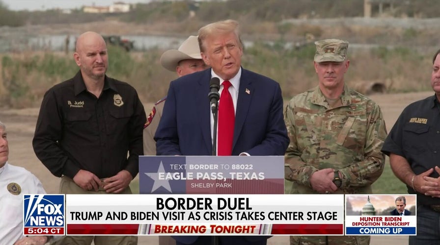 Trump visits Eagle Pass, Texas as illegal immigration rocks voter concerns