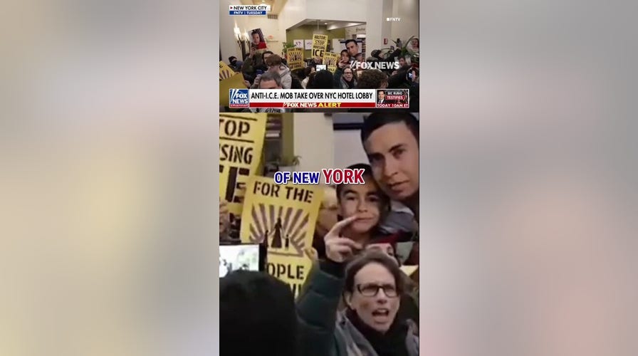 WATCH: Anti-ICE mob takes over New York City hotel lobby