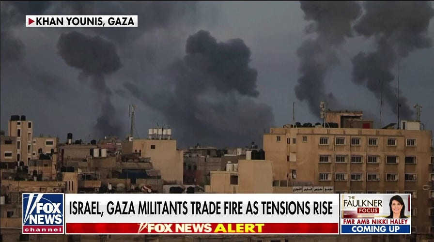 Israel, Gaza militants trade fire as tensions rise: Trey Yingst reports from the ground