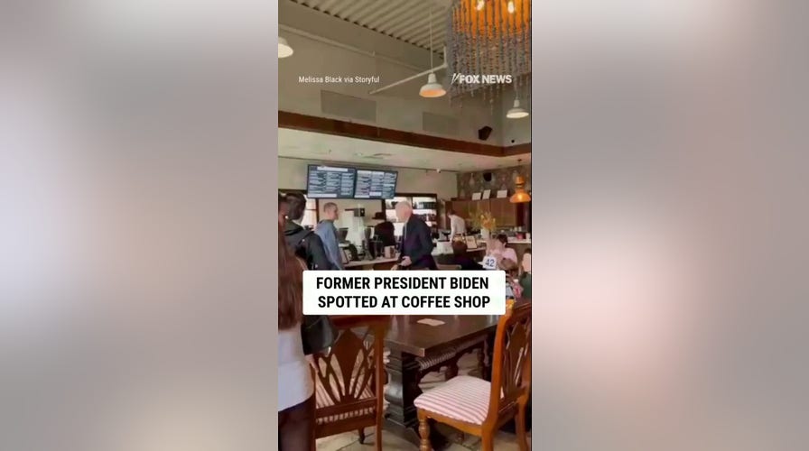 CUP OF JOE: Former President Biden spotted at coffee shop 