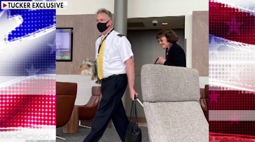 Sen. Dianne Feinstein photographed not wearing mask in airport