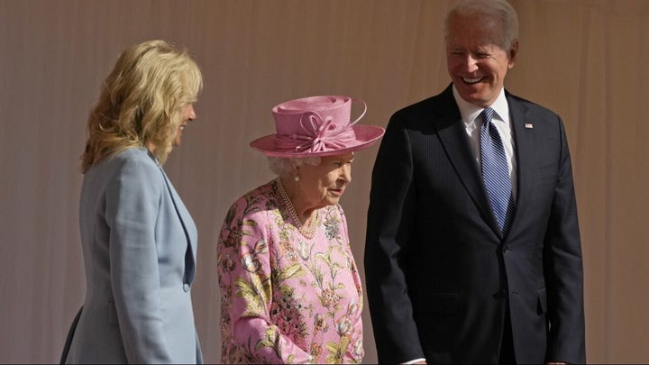 President Biden meets Queen Elizabeth II for first time