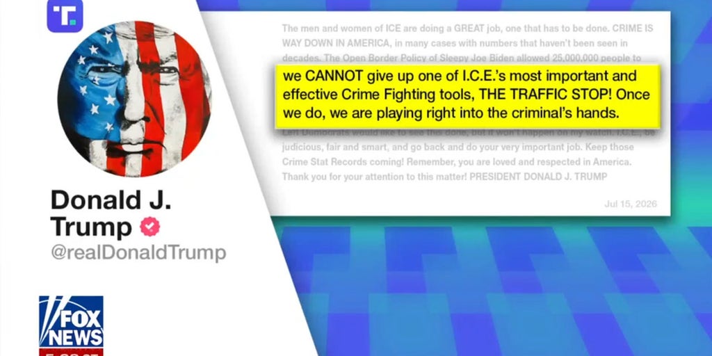 Trump reverses ICE traffic stop suspension as agent defends law enforcement tools