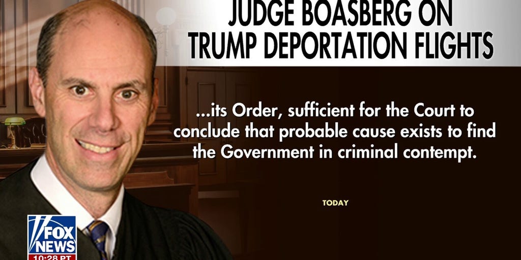 Judge holds White House in criminal contempt over deportation flights