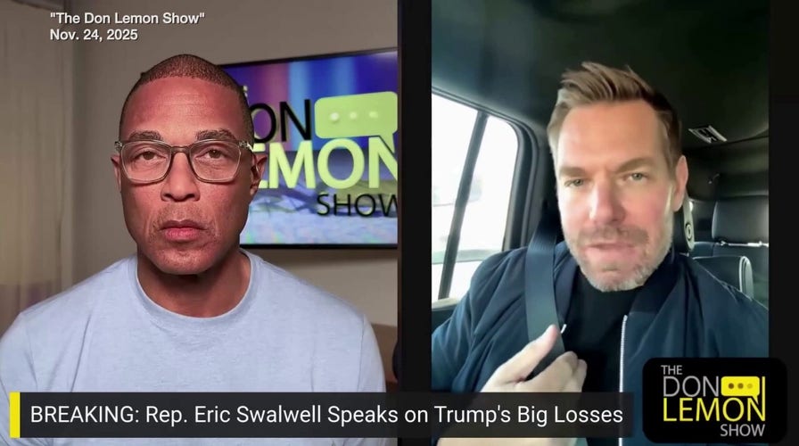 Rep. Eric Swalwell says subject   members archer  him they tin  beryllium  a 'check' connected  Trump