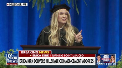 Erika Kirk delivers commencement address at Hillsdale College
