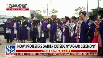 NYU graduates chant 'Free Palestine!' outside commencement ceremony