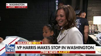 Kamala Harris avoids reporter questions in ice cream shop
