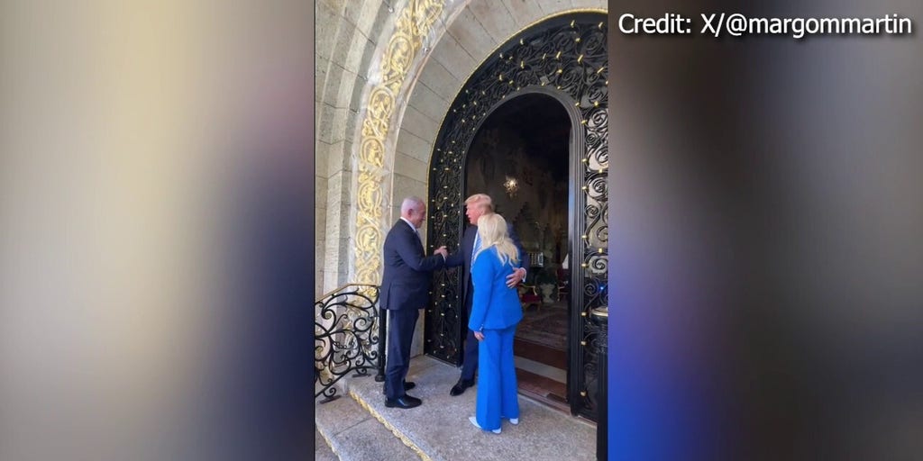 Former President Trump greets Israeli PM Netanyahu at Mar-a-Lago