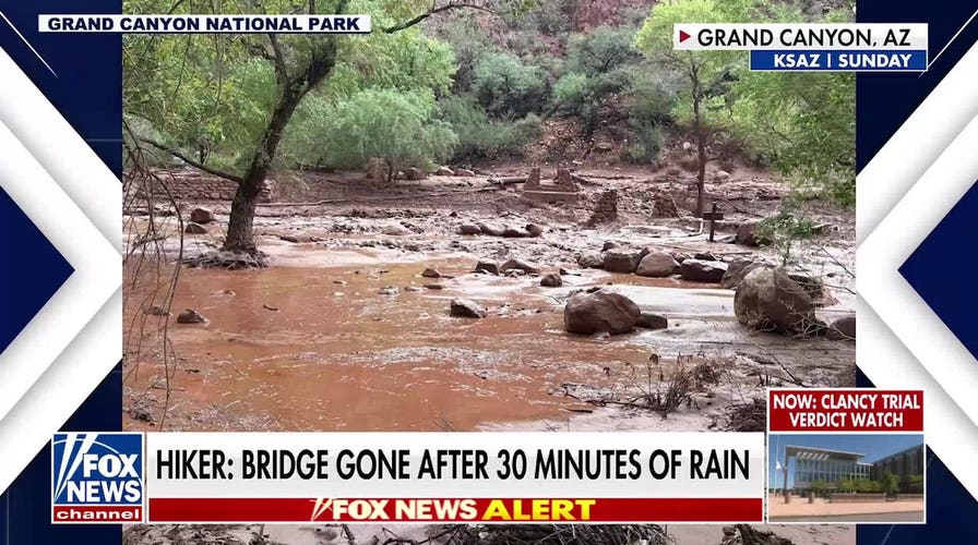 Crews search Grand Canyon for hikers after deadly flash floods